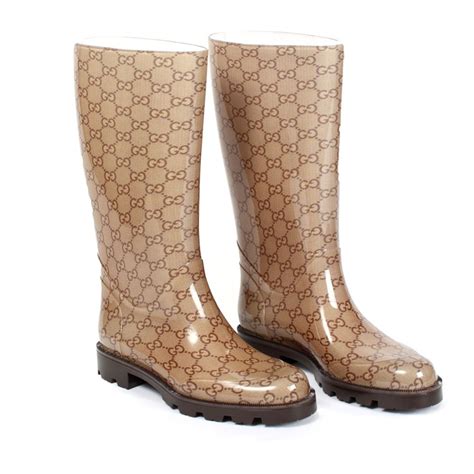 gucci clear wellington boots